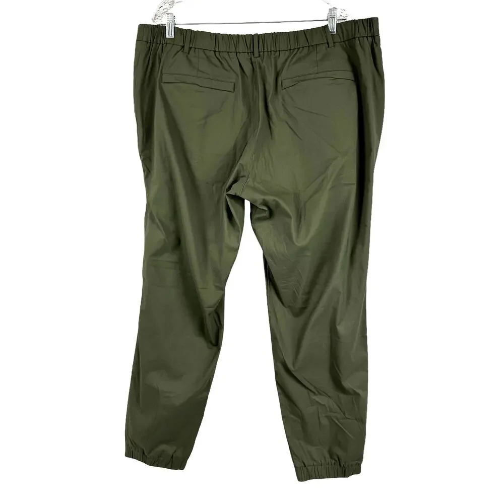 Tommy John NWT Go Anywhere Collection Shadow Green Stretch Jogger Pant 44/45